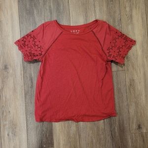 LOFT- Vintage Soft T Shirt, rose - medium